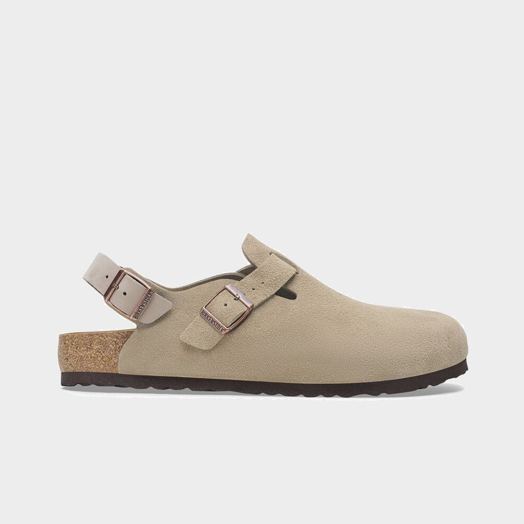 Birkenstock Tokio Suede Womens Narrow Fit Taupe (1028323)