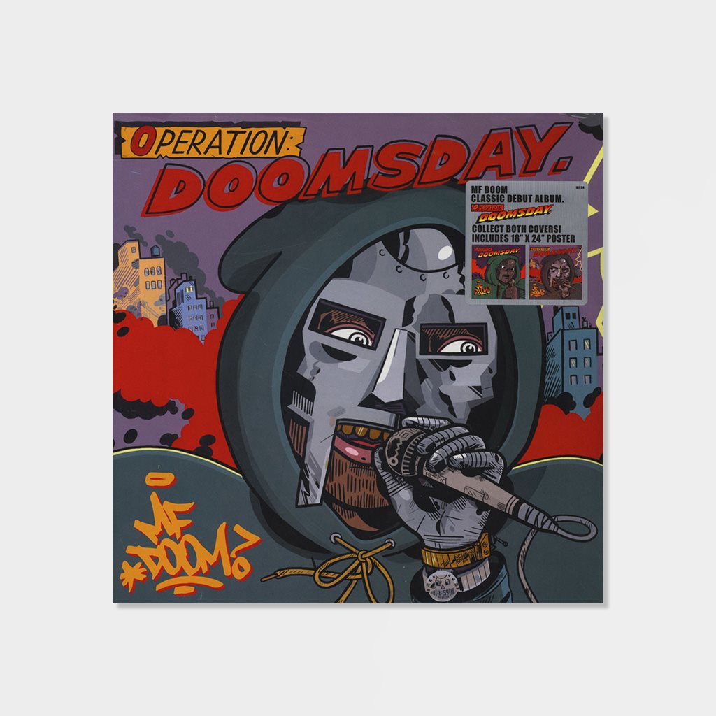 MF DOOM Operation Doomsday Metal Face Cover + Poster 2-LP Vinyl (3A9931-94)