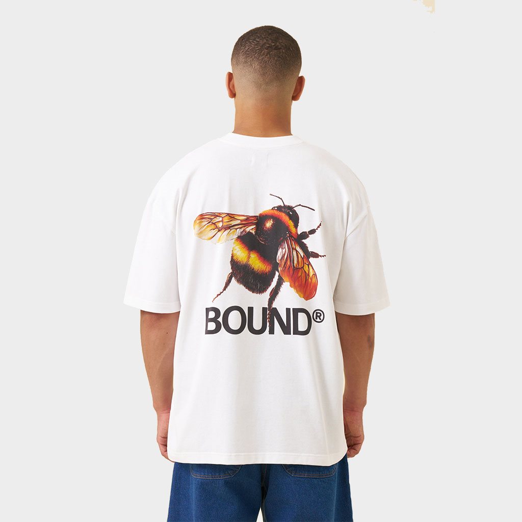 Bound Buzzin Tee White (BO-BUZ-WHT)