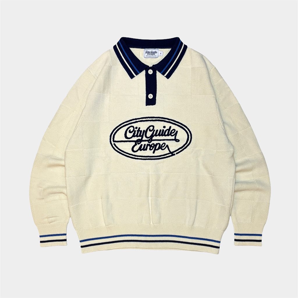 City Guide Europe Imperia Knitted Polo Ivory (CGE-IMP-IVO)