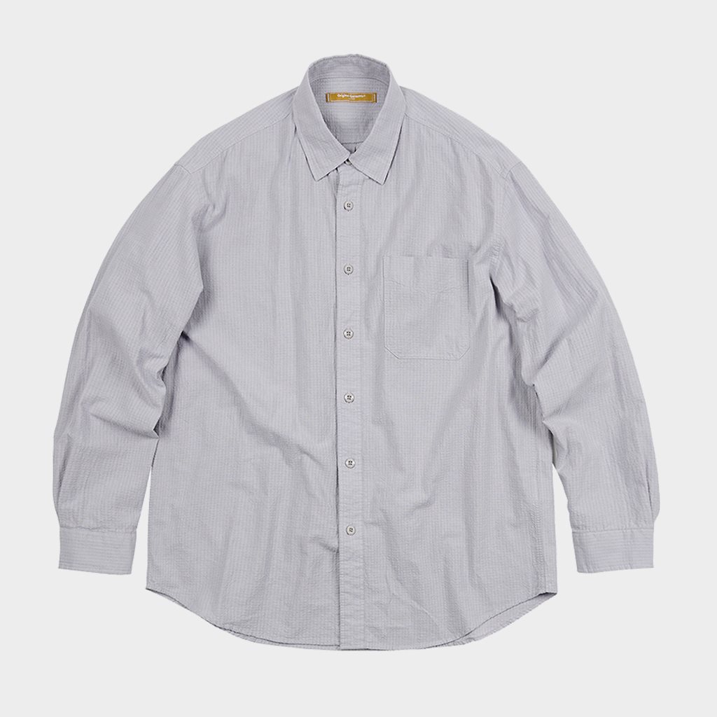 Frizmworks Dobby Weave Seersucker Shirt Gray (FZWOGST046CO)