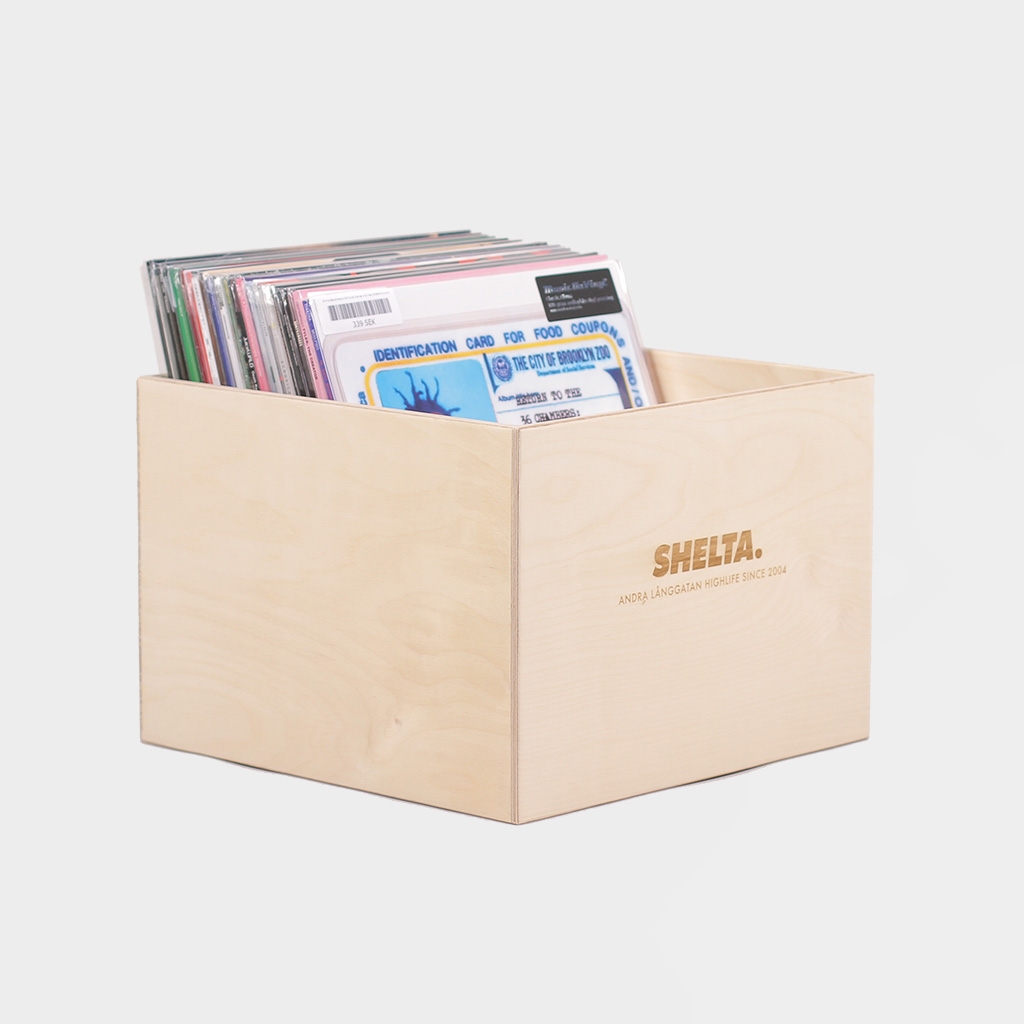 Shelta Vinyl Record Crate Birch Plywood (SHEBACK)