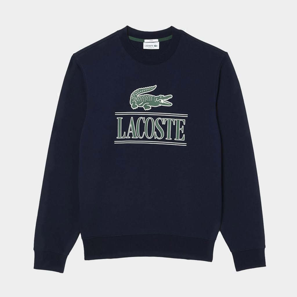 Lacoste Cotton Fleece Branded Sweatshirt Navy (SH1228-166)