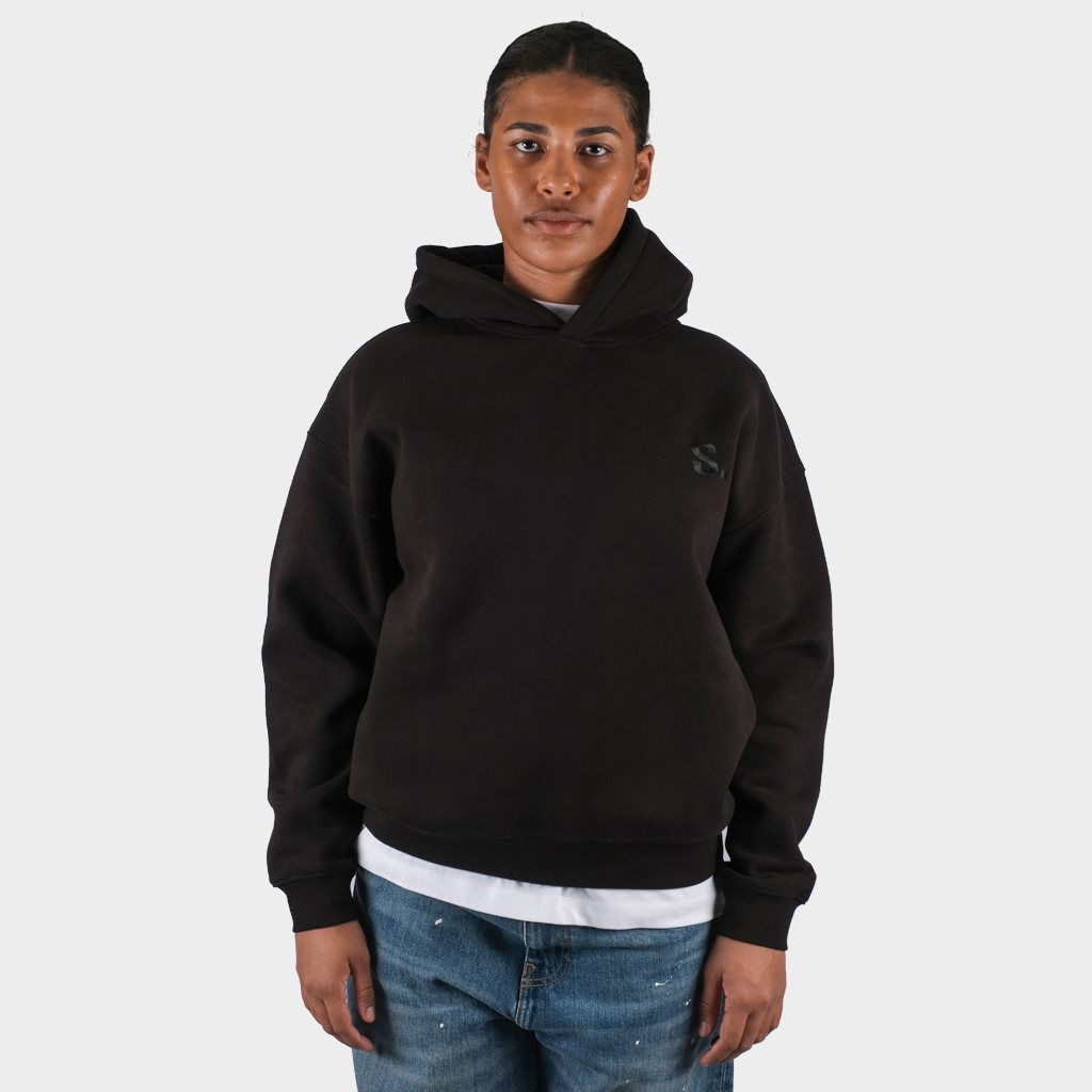 Shelta League S. Embroidered 350 Gram Hoodie Black (SHE-LSH-BLK)