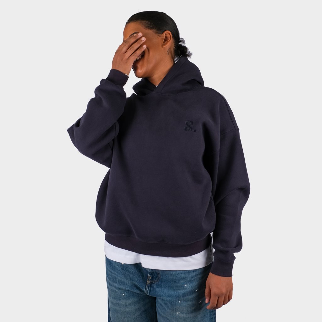 Shelta League S. Embroidered 350 Gram Hoodie Dark Navy (SHE-LSH-NAV)