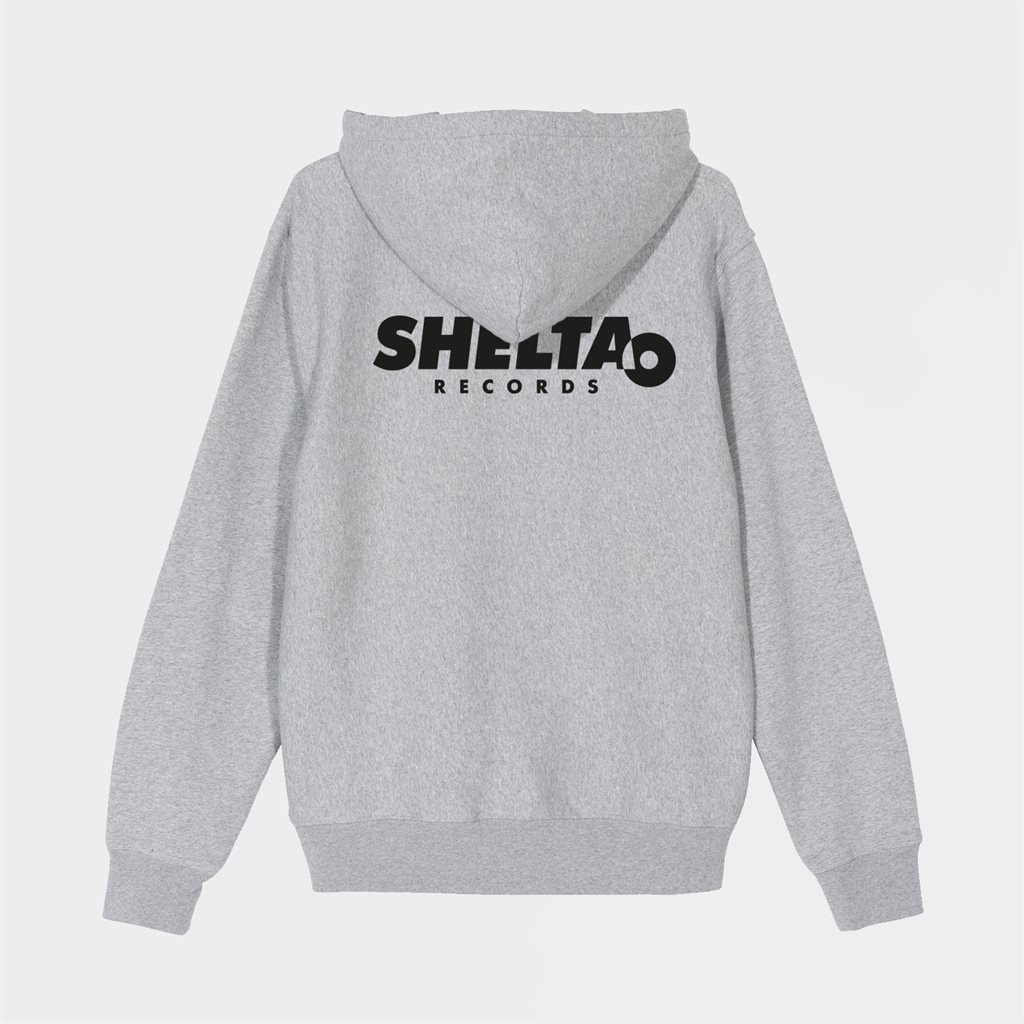Shelta Records Vinyl Dot Logo Hoodie Heather Grey (SHREHO-GRE)