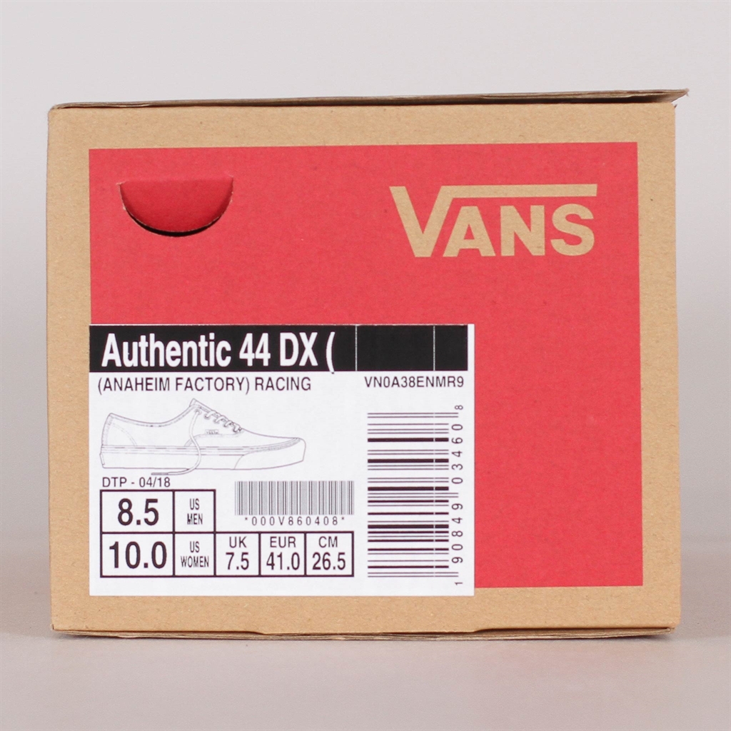 vans authentic 44 dx racing red