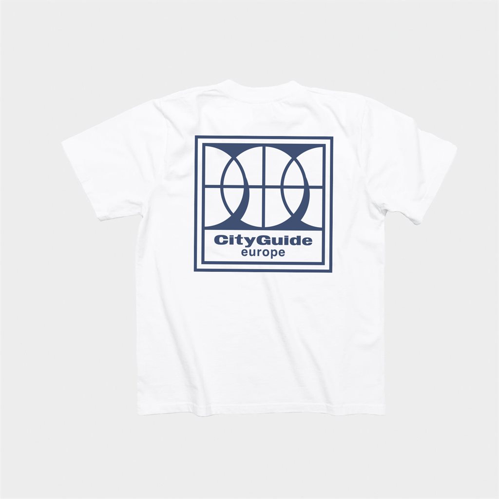 City Guide Europe Ballon T-Shirt White/Blue (CGE-BAL-WHT)