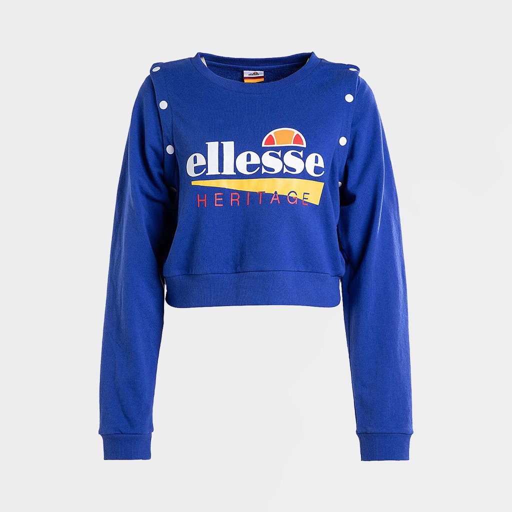 Ellesse Womens Tretino Cropped Sweatshirt Dazzling Blue (SGY05515-DBL)