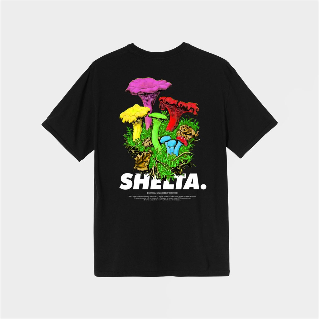 Shelta Shroom Season T-shirt Black (SHE-ST-BLK)