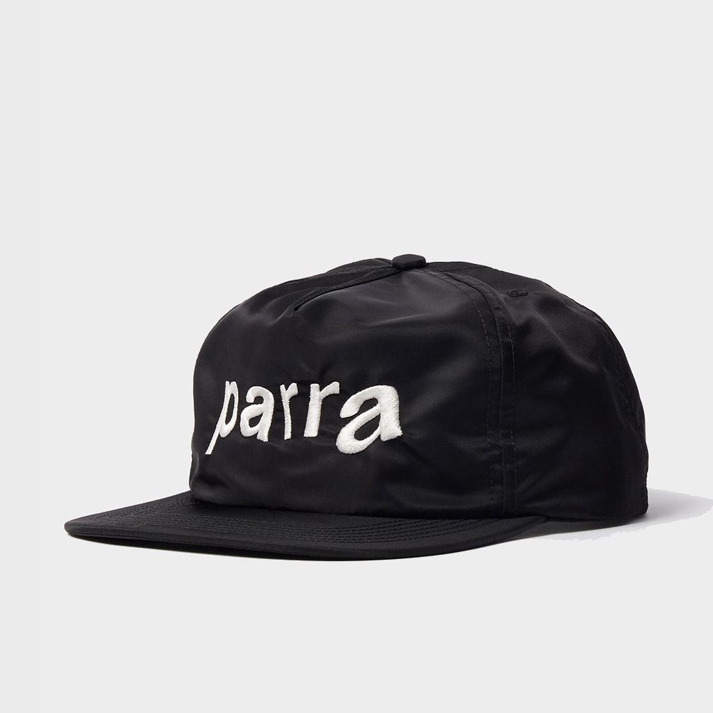 by Parra Distorted 90s Memory 6-Panel Hat Black (56295-BLK)