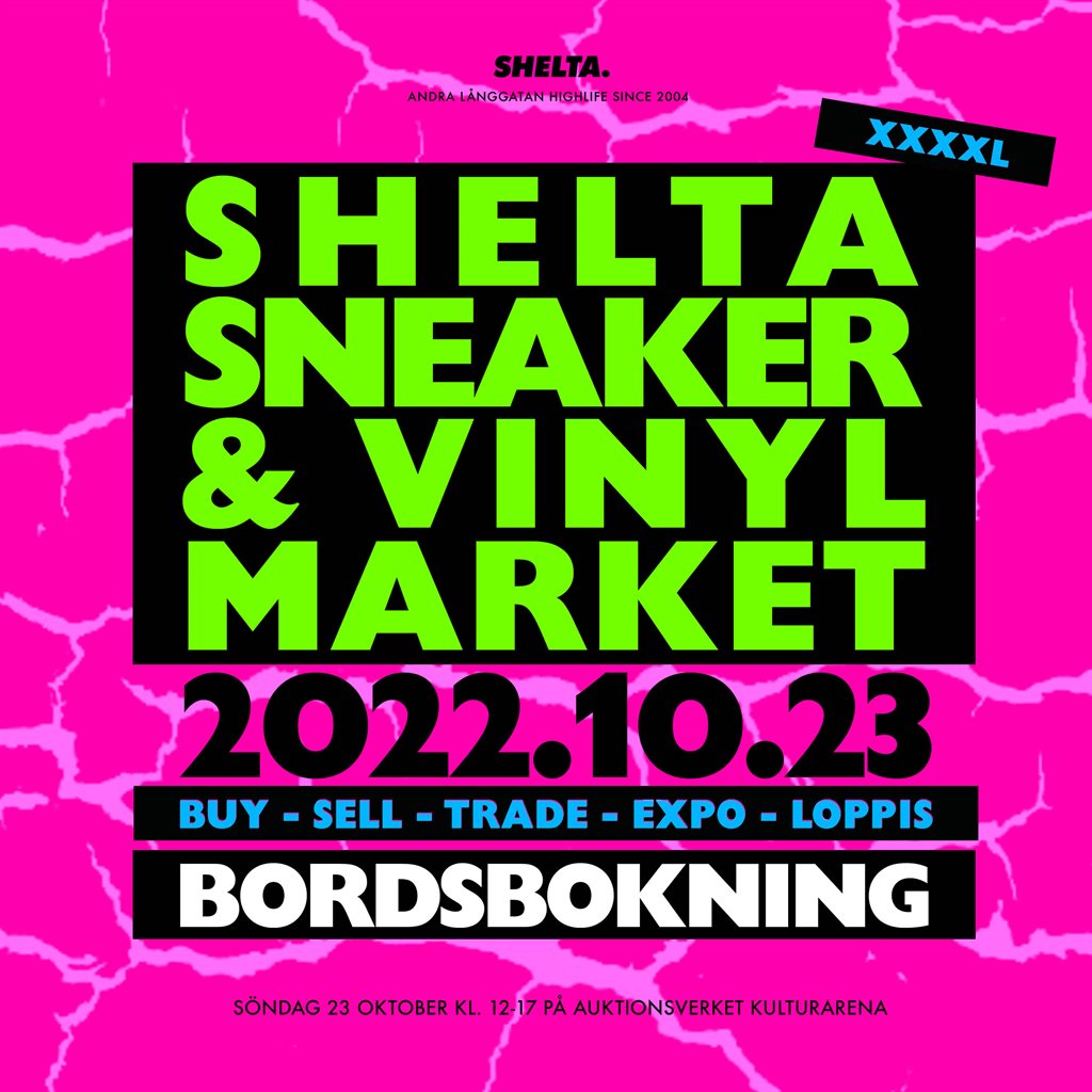 Bordsbokning Shelta Sneaker & Vinyl Market 23 oktober 2022 (SSM-BORD-2022-PP)