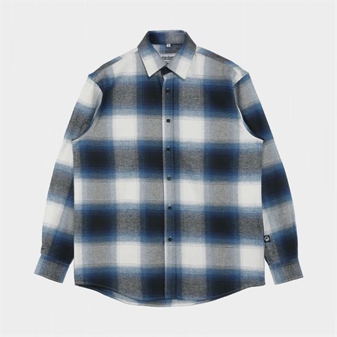City Guide Europe Dolomiti Shadow Checked Shirt Iceberg Blue (CGE-DOSH-IBL)
