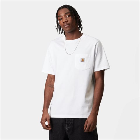 Carhartt WIP S/S Pocket T-Shirt White (I030434-02)